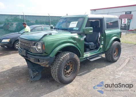 2023 Ford Bronco Outer Banks z USA, uszkodzony, nr VIN 1FMDE5CPXPLB19509